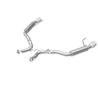 Thumbnail for MagnaFlow Axle Back, SS, 2.5in, Competition, Dual Split Polish 4.5in Tip 2015 Ford Mustang Ecoboost