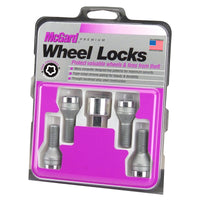 Thumbnail for McGard Wheel Lock Bolt Set - 4pk. (Cone Seat) M14X1.5 / 17mm Hex / 27.5mm Shank Length - Chrome