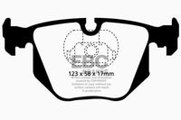 Thumbnail for EBC 04-06 BMW X3 2.5 (E83) Greenstuff Rear Brake Pads