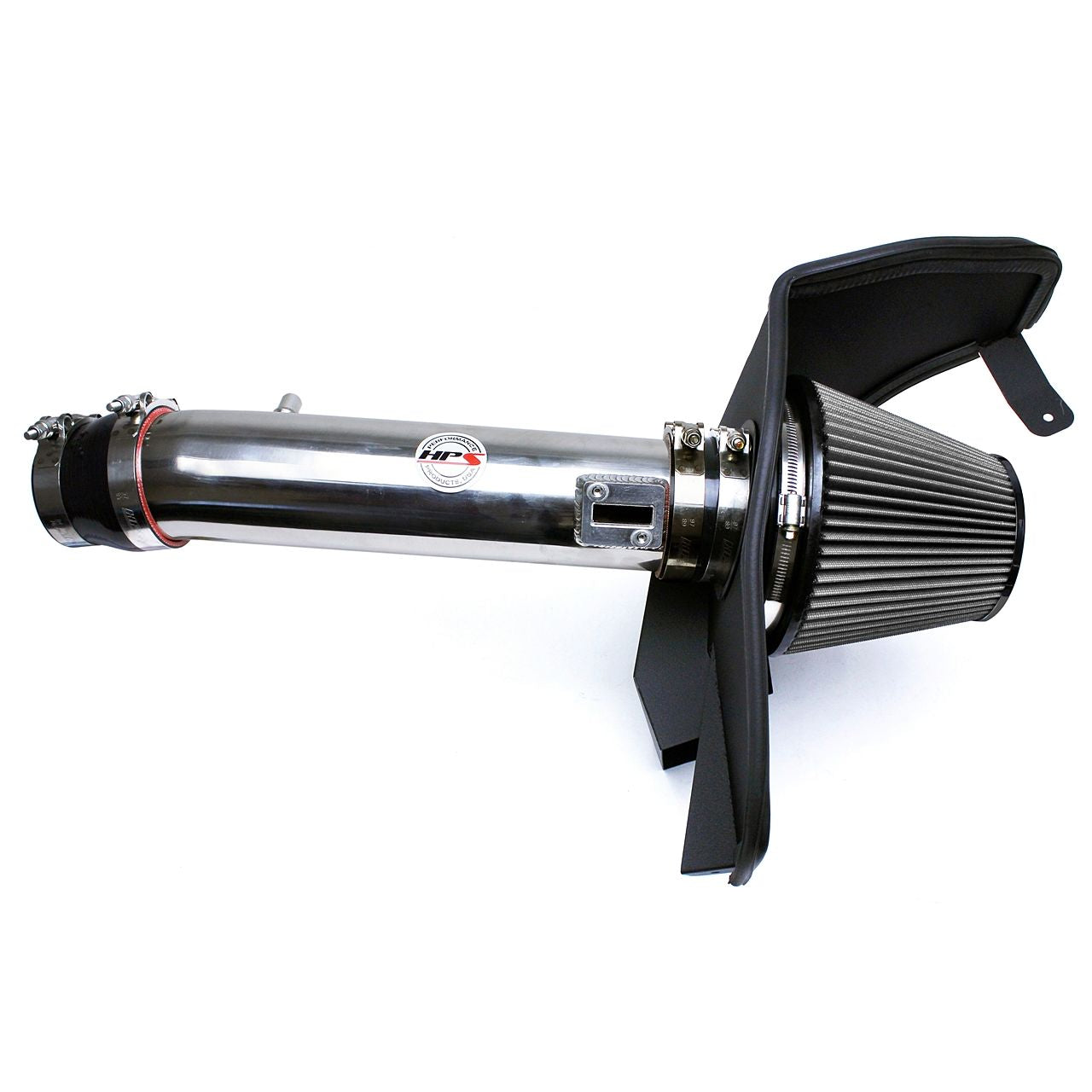 HPS Shortram Air Intake 2011-2014 Ford Mustang 3.7L V6, Includes Heat Shield, Polish