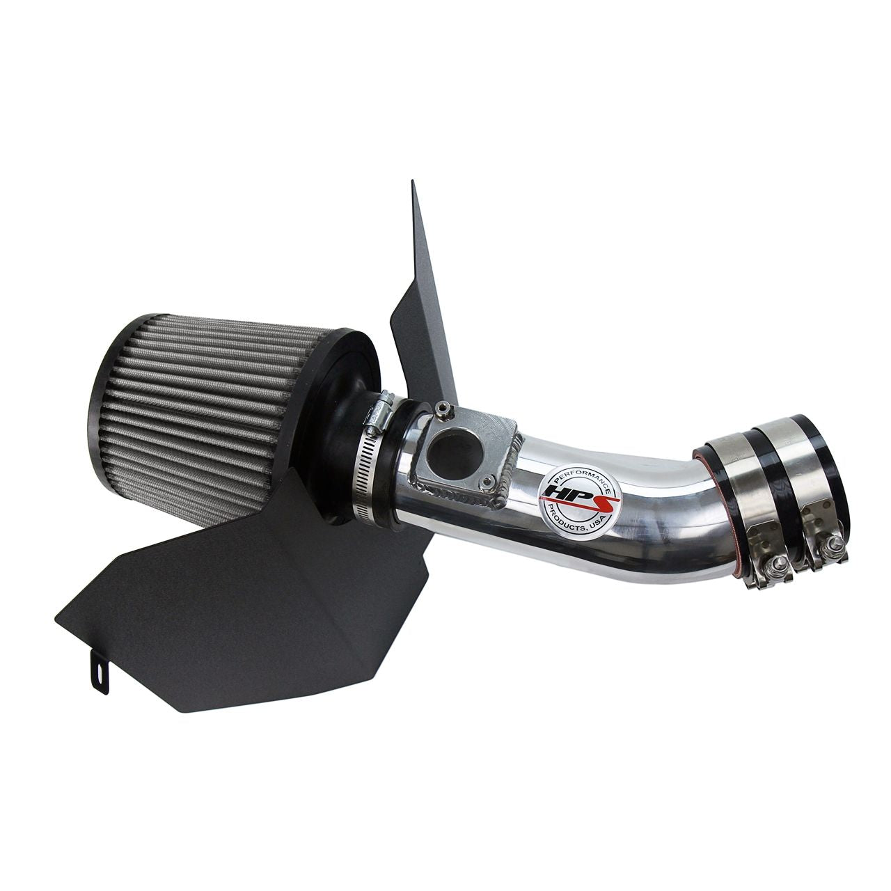 HPS Shortram Air Intake 2006-2007 Subaru WRX 2.5L Turbo, Includes Heat Shield, Polish