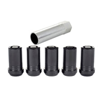 Thumbnail for McGard Wheel Lock Nut Set - 5pk. (Cone Seat Tuner) M14X1.5 / 22mm Hex / 1.648in OAL - Black