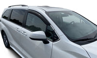 Thumbnail for AVS 21-22 Toyota Sienna LE Ventvisor Outside Mount Window Deflectors 2pc - Smoke