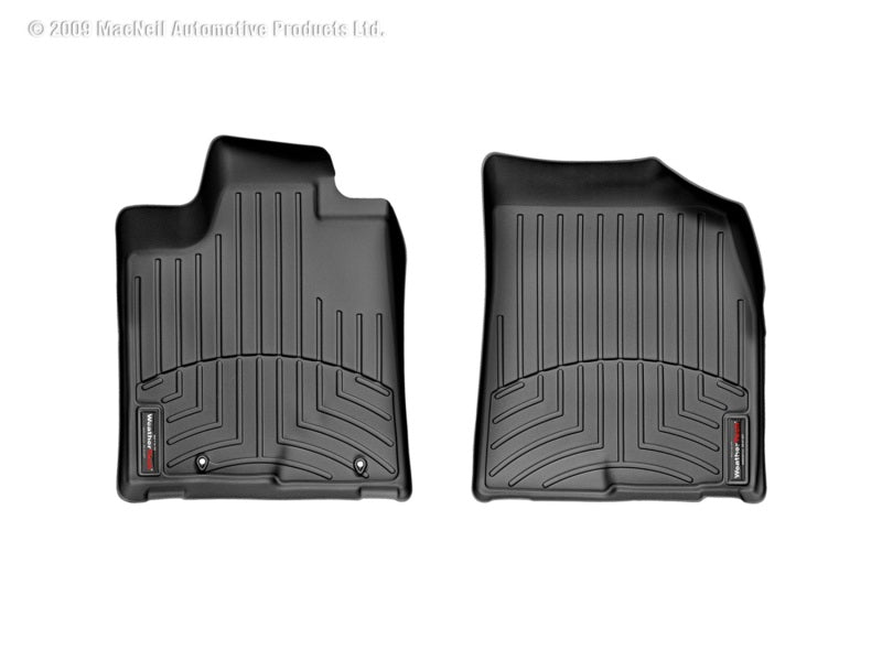 WeatherTech 08-13 Toyota Highlander Front FloorLiner - Black