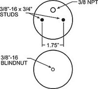 Thumbnail for Firestone Ride-Rite Replacement Air Helper Spring Rear 267C 1.5 (W217606782)