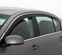 Thumbnail for AVS 07-11 Toyota Camry Ventvisor Low Profile Deflectors 4pc - Smoke w/Chrome Trim