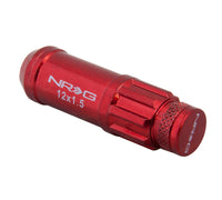 Thumbnail for NRG 700 Series M12 X 1.5 Steel Lug Nut w/Dust Cap Cover Set 21 Pc w/Locks & Lock Socket - Red