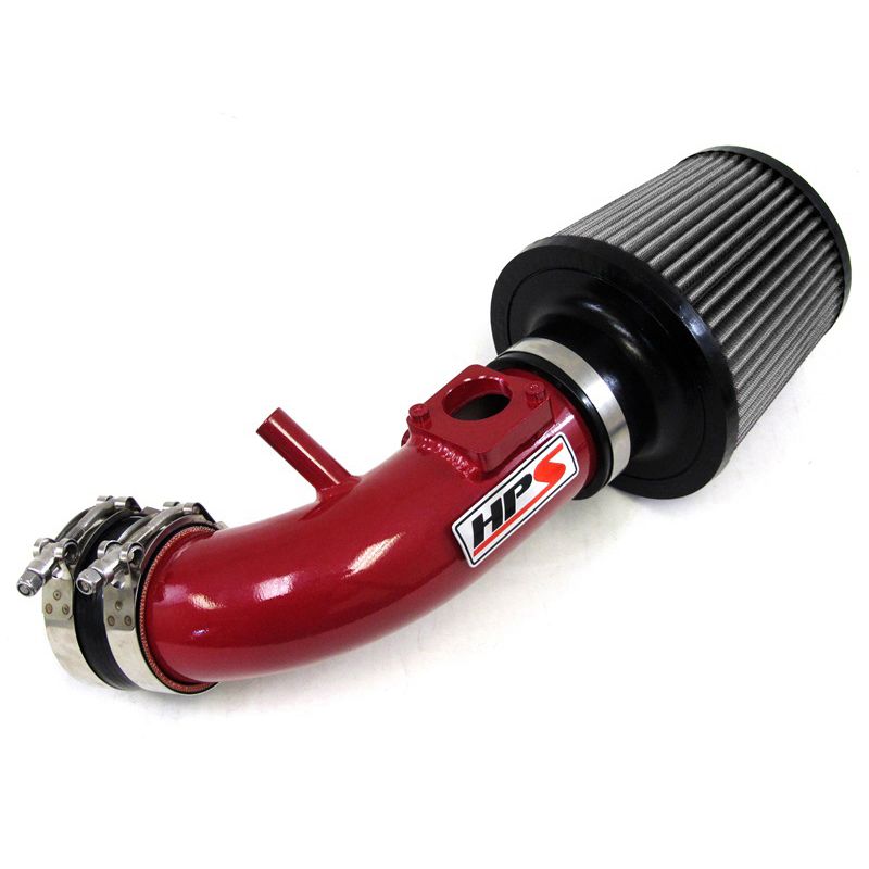 HPS Shortram Air Intake Kit 07-13 Mazda Mazdaspeed 3 2.3L Turbo, Red