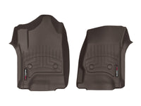 Thumbnail for WeatherTech 14+ Chevy Silverado (Crew Cab / Double Cab) Front FloorLiners - Cocoa