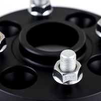 Thumbnail for Mishimoto Wheel Spacers - 4x100 - 56.1 - 15 - M12 - Black