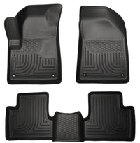 Thumbnail for Husky Liners 14 Jeep Cherokee WeatherBeater Black Front and Second Seat Floor Liners