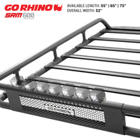 Thumbnail for Go Rhino Universal 65in SRM 600 Basket Style Rack - Textured black