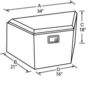 Thumbnail for Tradesman Aluminum Trailer Tongue Storage Box (16in.) - Black