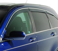 Thumbnail for AVS 06-10 Infiniti M45 Ventvisor Low Profile Deflectors 6pc - Smoke w/Chrome Trim