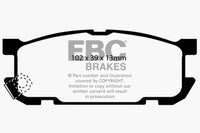 Thumbnail for EBC 01-03 Mazda Miata MX5 1.8 (Sports Suspension) Yellowstuff Rear Brake Pads