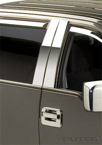 Thumbnail for Putco 04-14 Ford F-150 Super Crew / Super Cab - 4pcs Stainless Steel Pillar Posts Classic