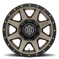 Thumbnail for ICON Rebound 17x8.5 8x6.5 13mm Offset 5.25in BS 121.4mm Bore Bronze Wheel