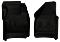 Thumbnail for Husky Liners 08-10 Ford SuperDuty Regular/Super/Crew Cab WeatherBeater Black Floor Liners