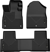 Thumbnail for Husky Liners 2023 Honda Pilot Weatherbeater Black Front & 2nd Seat Floor Liners