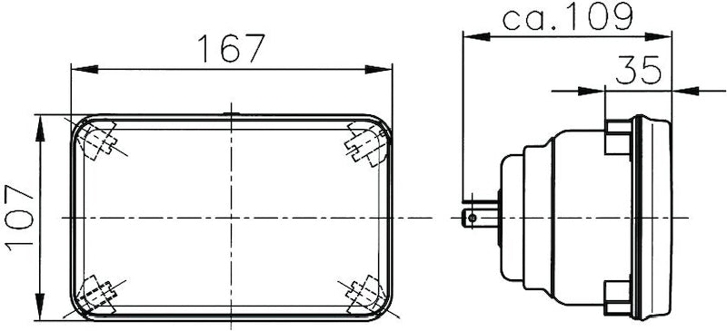 Hella Headlamp EINS FH GN MGS12 1KB