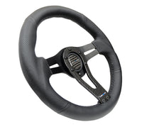 Thumbnail for NRG Reinforced Steering Wheel (320mm) w/Carbon Center Spoke