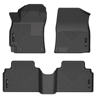 Thumbnail for Husky Liners 21-23 Hyundai Elantra WeatherBeater Front & 2nd Seat Floor Liners - Black