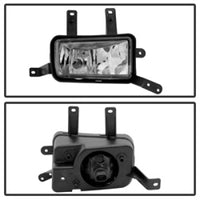 Thumbnail for Spyder Chevy Suburban Tahoe 2015-17 OEM Fog Lights W/Chrm trim Cover and Switch Clear FL-CTAH15-C