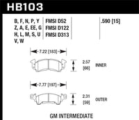 Thumbnail for Hawk 76-77 Chevrolet Camaro LT / 72 Camaro Z28 / 69-81 Camaro Black Race Front Brake Pads
