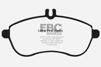 Thumbnail for EBC 12-14 Mercedes-Benz C250 (W204) 1.8 Turbo Greenstuff Front Brake Pads