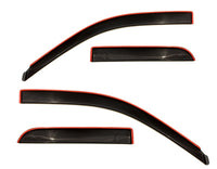 Thumbnail for AVS 09-18 Dodge RAM 1500 Crew Cab Ventvisor Low Profile In-Channel Deflectors 4pc - Smoke