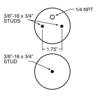 Thumbnail for Firestone Ride-Rite Replacement Air Spring 267C 1.5 5/8 CF 1/2 PIN 1BN Red Label (W217608397)