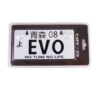 Thumbnail for NRG Mini JDM Style Aluminum License Plate (Suction-Cup Fit/Universal) - EVO