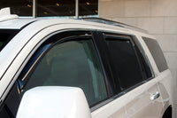 Thumbnail for AVS 07-14 Cadillac Escalade Ventvisor In-Channel Front & Rear Window Deflectors 4pc - Smoke