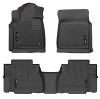 Thumbnail for Husky Liners 12-22 Toyota Sequoia Weatherbeater Front & 2nd Seat Floor Liners - Black