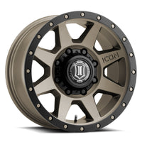 Thumbnail for ICON Rebound 17x8.5 8x6.5 13mm Offset 5.25in BS 121.4mm Bore Bronze Wheel