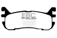 Thumbnail for EBC 97-02 Ford Escort 2.0 Redstuff Rear Brake Pads