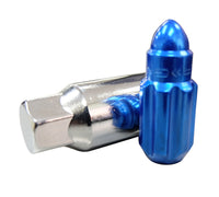 Thumbnail for NRG 500 Series M12 X 1.5 Bullet Shape Steel Lug Nut Set - 21 Pc w/Lock Key - Blue