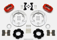 Thumbnail for Wilwood Forged Dynalite Front Hat Kit 11.00in GT Rotor Red 95-05 Miata