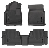 Thumbnail for Husky Liners 08-11 Toyota Sequoia WeatherBeater Front & 2nd Seat Floor Liners (Black)