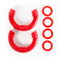 Thumbnail for Rugged Ridge Red 7/8in D-Ring Isolator Kit