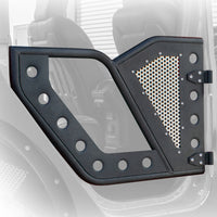 Thumbnail for DV8 Offroad Jeep 18+ Wrangler JL / 20+ Gladiator JT Rear Rock Doors w/ Perforated Aluminum Mesh