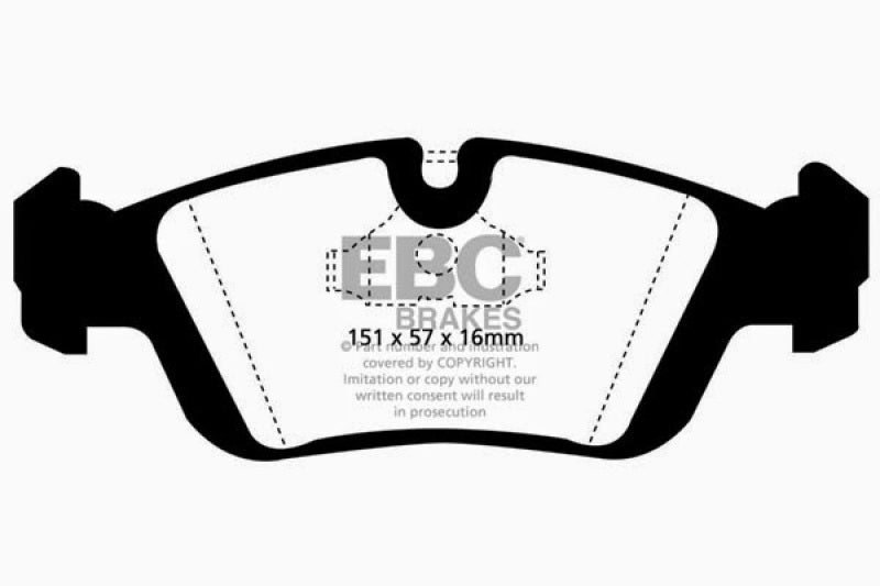 EBC 96-98 BMW Z3 1.9 Greenstuff Front Brake Pads