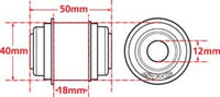 Thumbnail for SPC Performance X Axis Sealed Flex Joint for Mustang Cobra