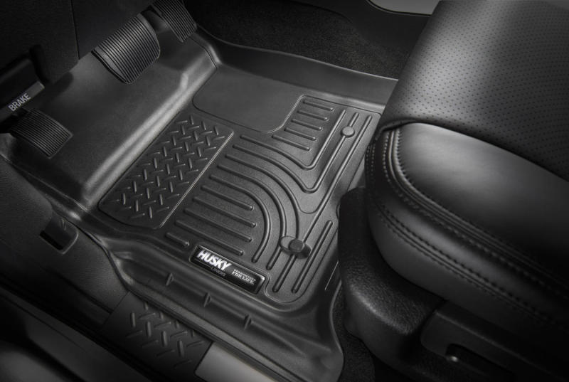 Husky Liners 21-23 Jeep Grand Cherokee L 2nd Row Bucket Seats WeatherBeater Floor Liner (Black)