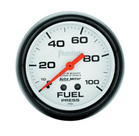 Thumbnail for Autometer Phantom 66.7mm 0-100 PSI Mechanical Fuel Pressure Gauge