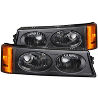 Thumbnail for ANZO 2003-2006 Chevrolet Silverado 1500 Euro Parking Lights Black