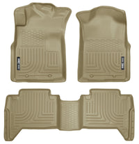 Thumbnail for Husky Liners 05-13 Toyota Tacoma WeatherBeater Combo Tan Floor Liners