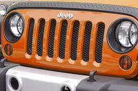 Thumbnail for Rugged Ridge Mesh Grille Insert Black 07-18 Jeep Wrangler