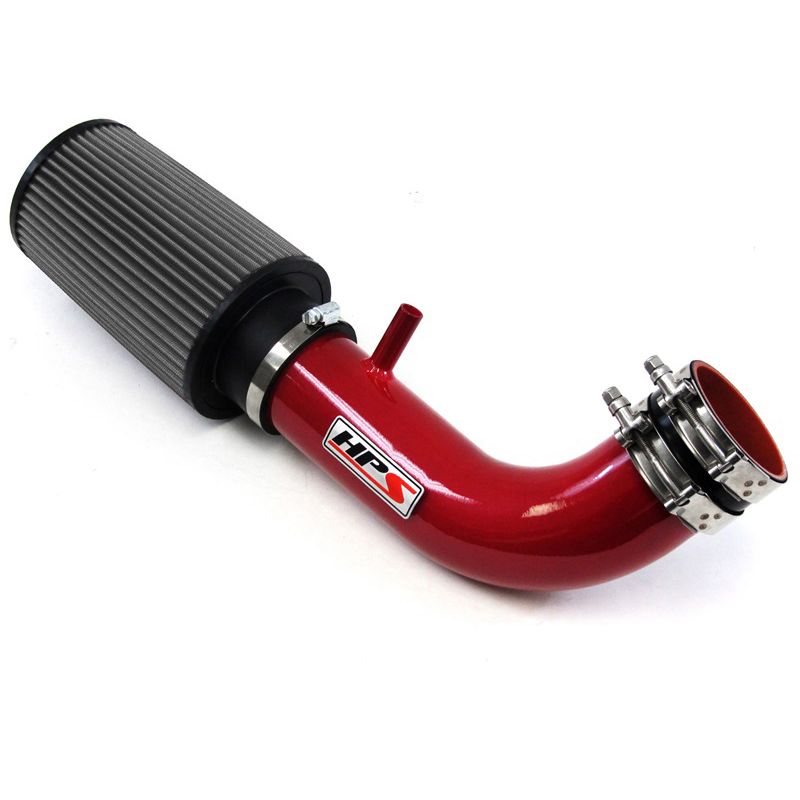 HPS Shortram Air Intake Kit 07-11 Jeep Wrangler 3.8L V6, Red