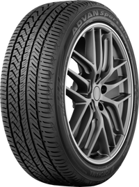 Thumbnail for Yokohama Advan Sport A/S+ Tire - 245/45R17 99W